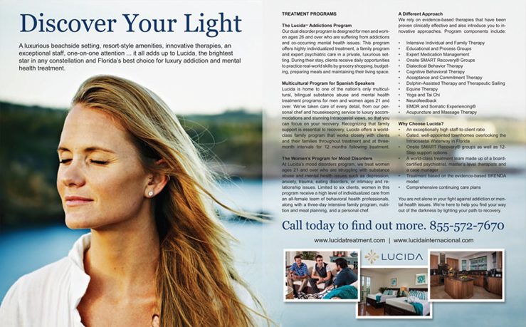 Discover Your Light magazine spread